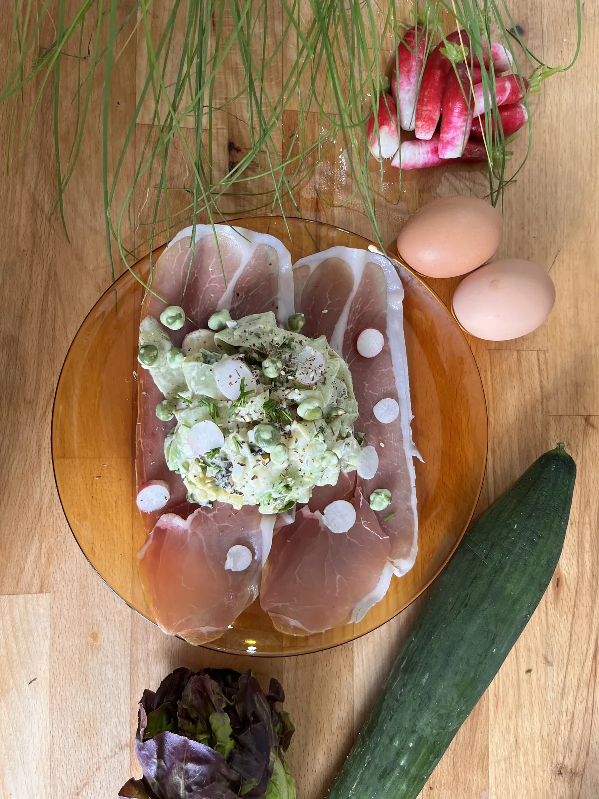 La salade à l'envers, recette minceur de Laurence