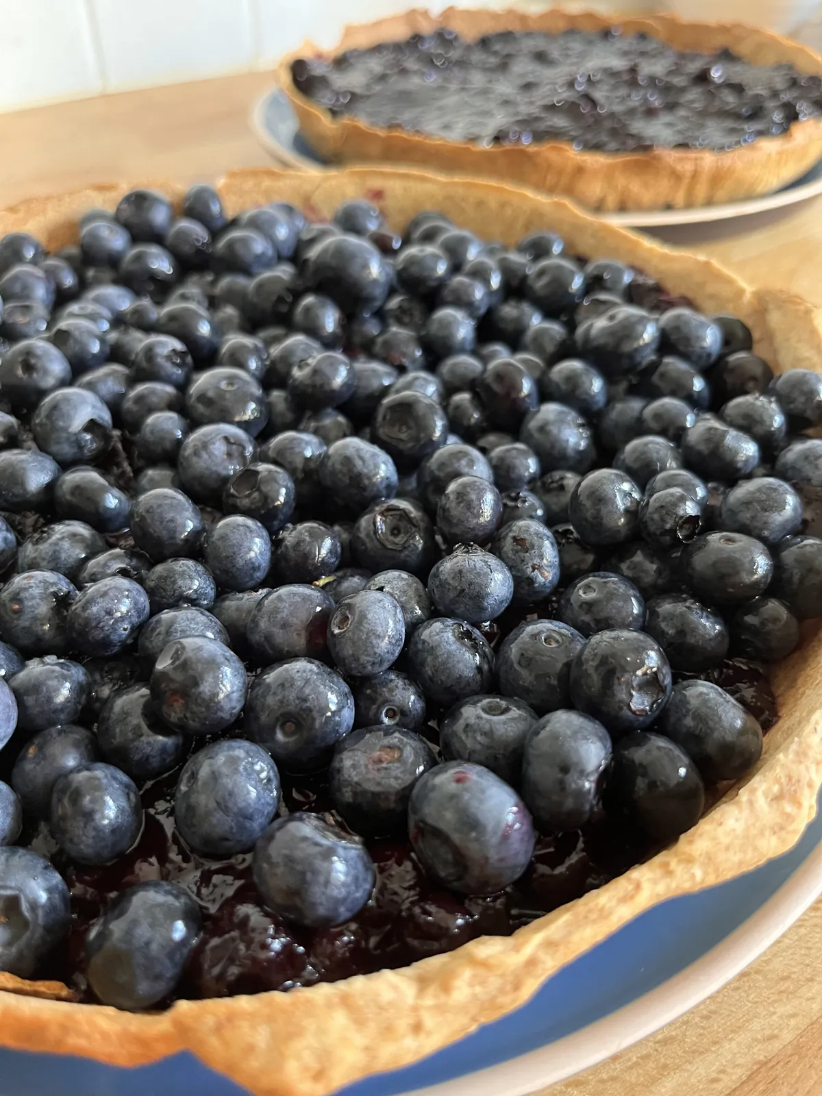 La tarte aux myrtilles, recette minceur de Laurence Perchard