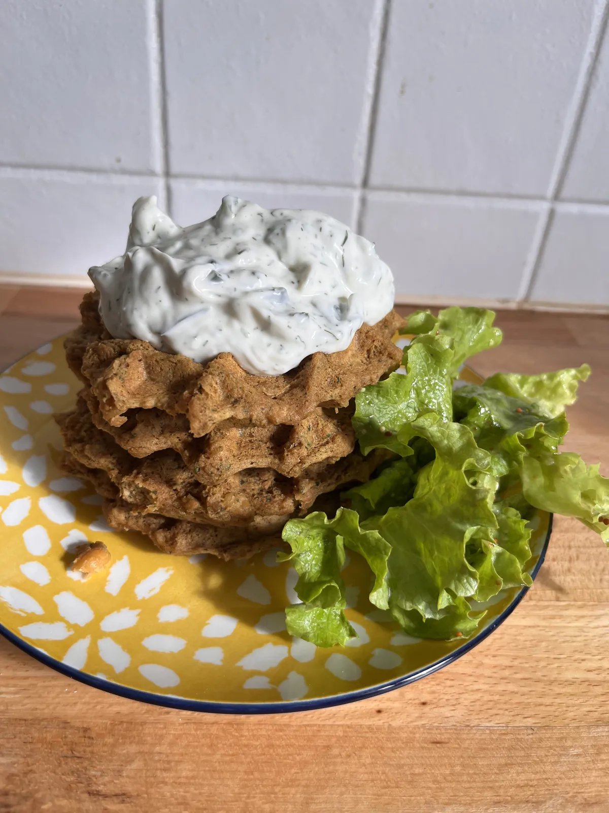 Les gaufres de pois chiches, recette minceur de Laurence