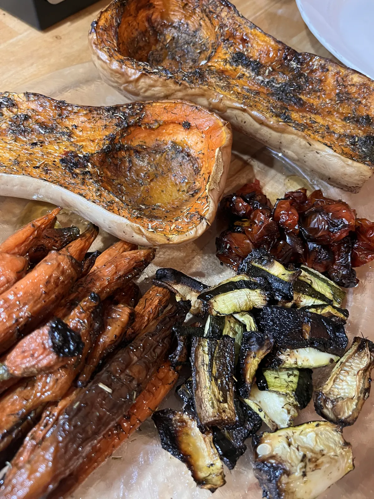 Légumes d'automne rôtis, recette minceur de Laurence