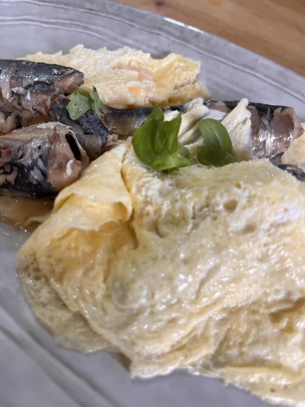 Omelette aux sardines, recette minceur de Laurence