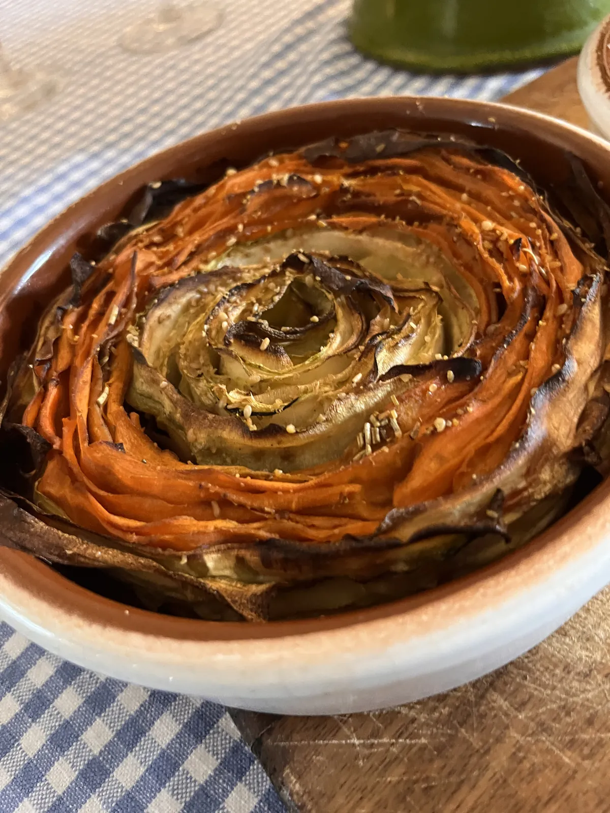 Tourbillon de carottes au four, recette minceur de Laurence Perchard